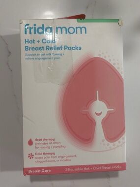 NEW Frida Mom Hot + Cold Breast Relief Packs - Pink
